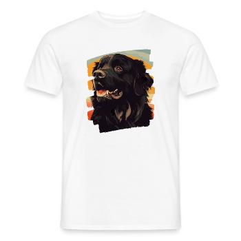 Terre-Neuve - T-shirt homme - blanc - Devant - AI Model Male 178 dark (178cm)