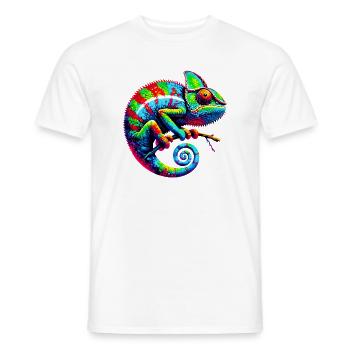Chameleon - Men's T-Shirt - white - Front - AI Model Male 178 dark (178cm)