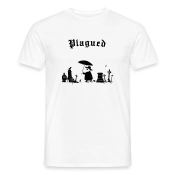 En proie à des problèmes - T-shirt homme - blanc - Devant - AI Model Male 178 dark (178cm)