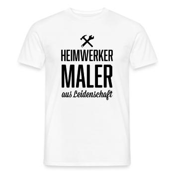 Heimwerker Maler - Männer T-Shirt - Weiß - Vorne - AI Model Male 178 dark (178cm)