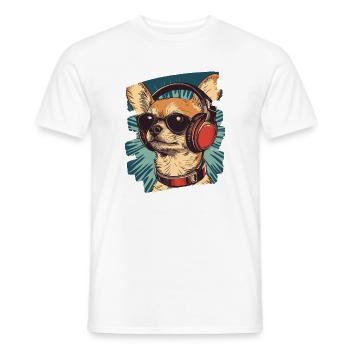 Chihuahua - Männer T-Shirt - Weiß - Vorne - AI Model Male 178 dark (178cm)