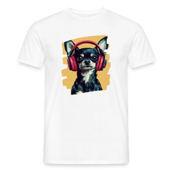 Chihuahua - Männer T-Shirt - Weiß - Vorne - AI Model Male 178 dark (178cm)