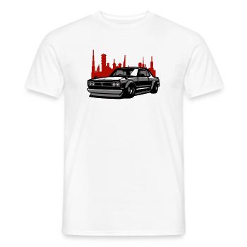 Lowrider Skyline Silhouette - Männer T-Shirt - Weiß - Vorne - AI Model Male 178 dark (178cm)