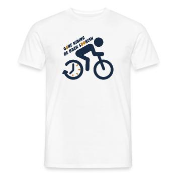 Message de motivation sur le cyclisme - T-shirt homme - blanc - Devant - AI Model Male 178 dark (178cm)