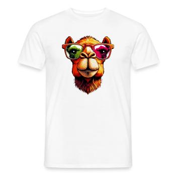 Camel - Men's T-Shirt - white - Front - AI Model Male 178 dark (178cm)