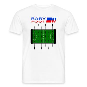 Tischfußball - Männer T-Shirt - Weiß - Vorne - AI Model Male 178 dark (178cm)