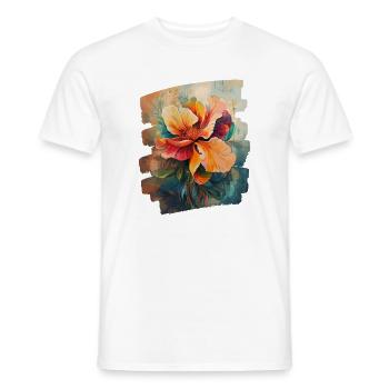 Printemps Printemps Début Fleur Fleurs - T-shirt homme - blanc - Devant - AI Model Male 178 dark (178cm)