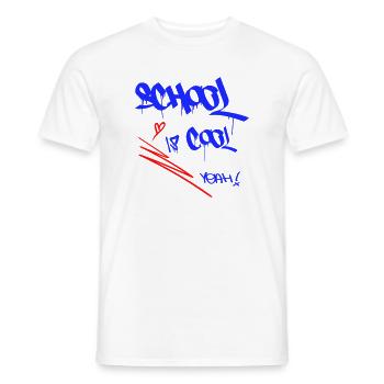 School is cool, Einschulung - Männer T-Shirt - Weiß - Vorne - AI Model Male 178 dark (178cm)