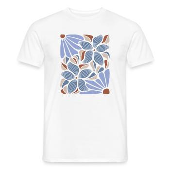 Boho Blumen Frühling Sommer Garten Natur - Männer T-Shirt - Weiß - Vorne - AI Model Male 178 dark (178cm)