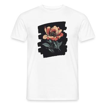 Printemps Printemps Début Fleur Fleurs - T-shirt homme - blanc - Devant - AI Model Male 178 dark (178cm)