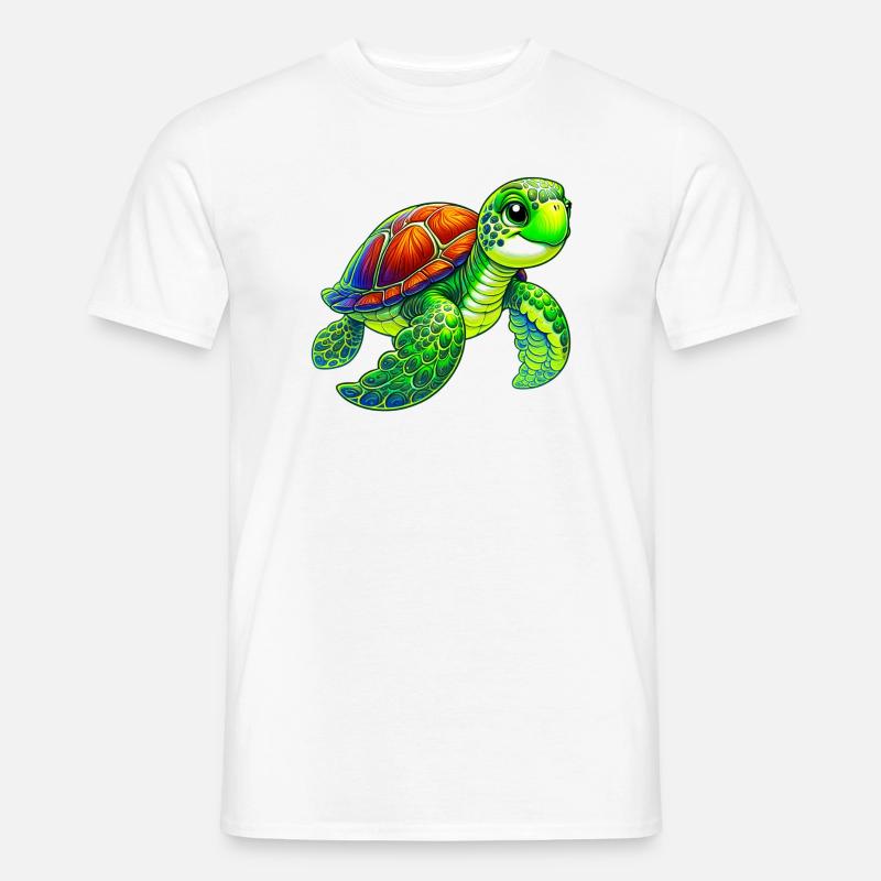 Schildkröte - Männer T-Shirt - Weiß