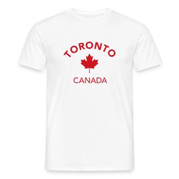 TORONTO Canada Kanada - Männer T-Shirt - Weiß - Vorne - AI Model Male 178 dark (178cm)