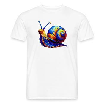 Escargot - T-shirt homme - blanc - Devant - AI Model Male 178 dark (178cm)