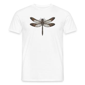 Libellule - T-shirt homme - blanc - Devant - AI Model Male 178 dark (178cm)
