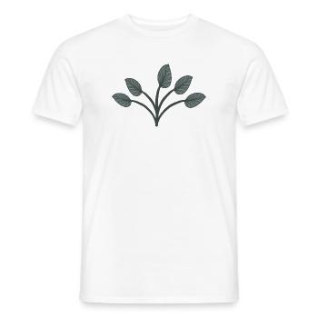 Lovely leaves - Men's T-Shirt - white - Front - AI Model Male 178 dark (178cm)