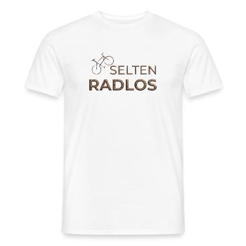 selten radlos geschenk fahrrad shirt 3d kupfer - Männer T-Shirt - Weiß - Vorne - AI Model Male 178 dark (178cm)