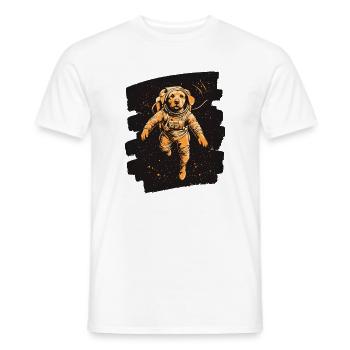 Labrador Astronaut - Männer T-Shirt - Weiß - Vorne - AI Model Male 178 dark (178cm)