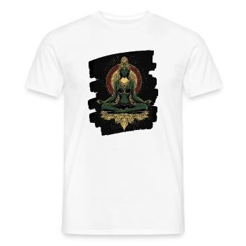 Yoga Namaste Meditation - Männer T-Shirt - Weiß - Vorne - AI Model Male 178 dark (178cm)