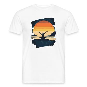 Yoga Namaste Meditation - Männer T-Shirt - Weiß - Vorne - AI Model Male 178 dark (178cm)