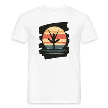 Yoga Namaste Meditation - Männer T-Shirt - Weiß - Vorne - AI Model Male 178 dark (178cm)