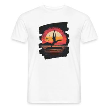 Yoga Namaste Meditation - Männer T-Shirt - Weiß - Vorne - AI Model Male 178 dark (178cm)