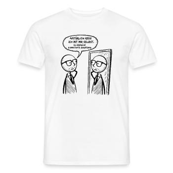 Selbstgespräche - Männer T-Shirt - Weiß - Vorne - AI Model Male 178 dark (178cm)