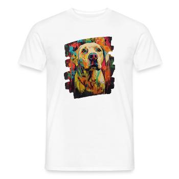 Labrador - Männer T-Shirt - Weiß - Vorne - AI Model Male 178 dark (178cm)