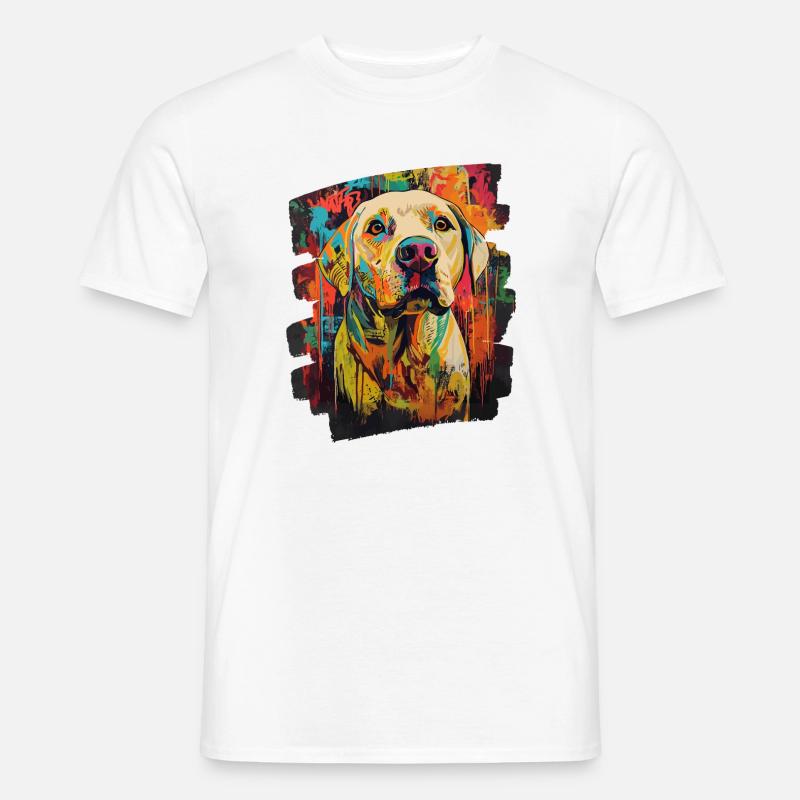 Labrador - T-shirt uomo - bianco