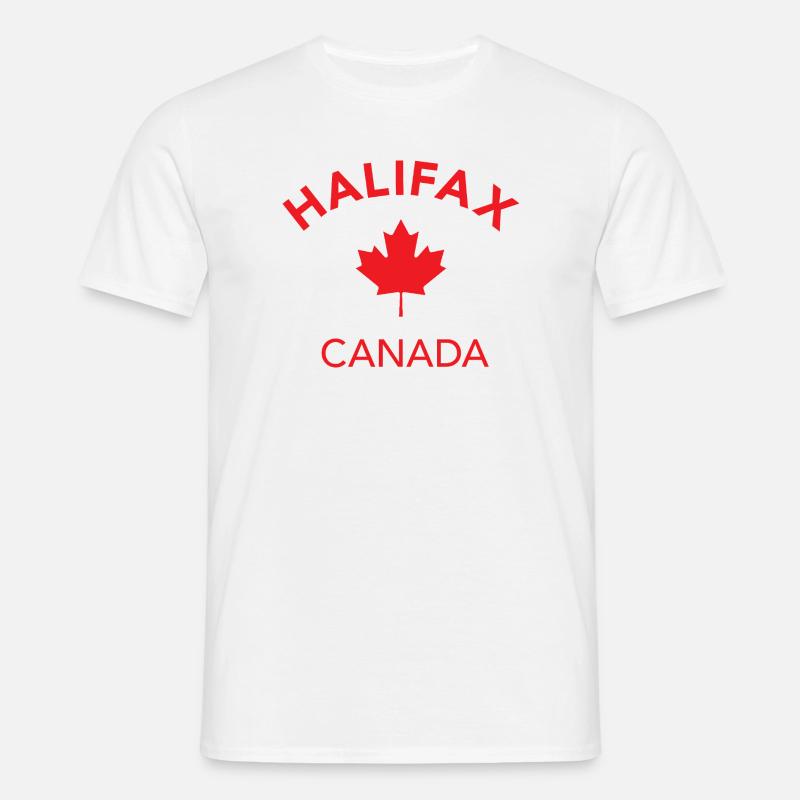 HALIFAX CANADA - Männer T-Shirt - Weiß