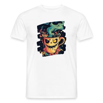 Kaffee Coffee Kaffeeliebhaber - Männer T-Shirt - Weiß - Vorne - AI Model Male 178 dark (178cm)