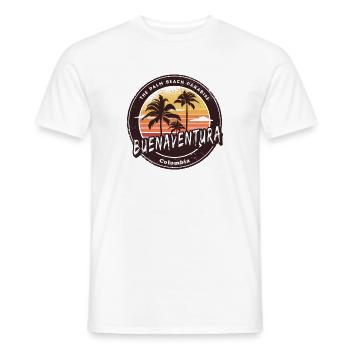 Buenaventura Palm Beach Design - Männer T-Shirt - Weiß - Vorne - AI Model Male 178 dark (178cm)