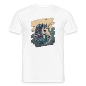Licorne - T-shirt homme - blanc - Devant - AI Model Male 178 dark (178cm)