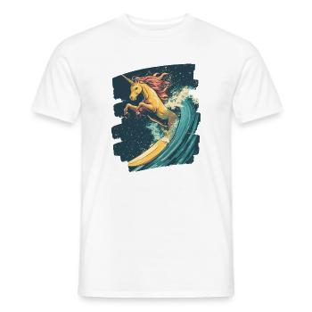 Unicorn - Men's T-Shirt - white - Front - AI Model Male 178 dark (178cm)