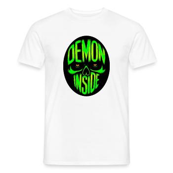 Demon inside - Men's T-Shirt - white - Front - AI Model Male 178 dark (178cm)