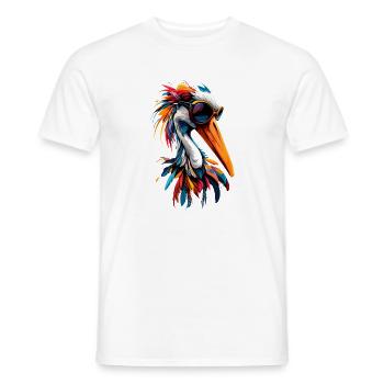 Stork Lover White Stork Giant Stork Storks Storks - Men's T-Shirt - white - Front - AI Model Male 178 dark (178cm)