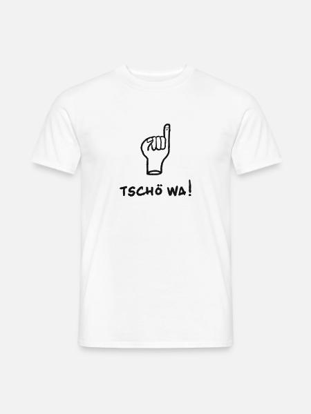 Aachen - Tschö wa! - Männer T-Shirt - Weiß