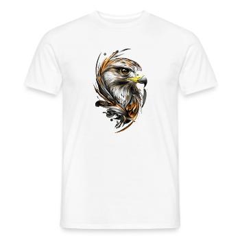 Falcon Kestrel Falcon Hunting Peregrine Falcon Cute Falcon - Men's T-Shirt - white - Front - AI Model Male 178 dark (178cm)