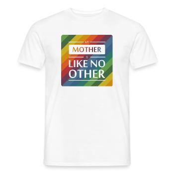 Ma mère n’est pas comme les autres - T-shirt homme - blanc - Devant - AI Model Male 178 dark (178cm)