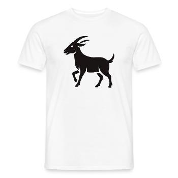 Bouc - T-shirt homme - blanc - Devant - AI Model Male 178 dark (178cm)