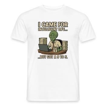 Alien Extra-Terrestrial avec de l’humour - Téléporte-moi - T-shirt homme - blanc - Devant - AI Model Male 178 dark (178cm)