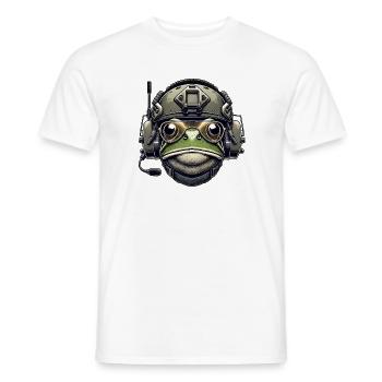 Military Frog - Men's T-Shirt - white - Front - AI Model Male 178 dark (178cm)