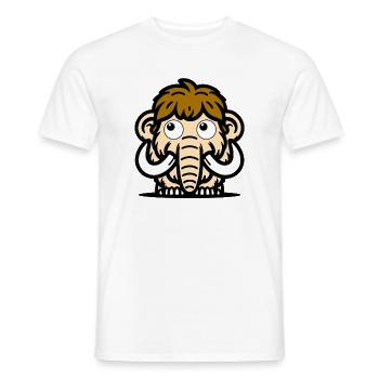 Mammouth - T-shirt homme - blanc - Devant - AI Model Male 178 dark (178cm)