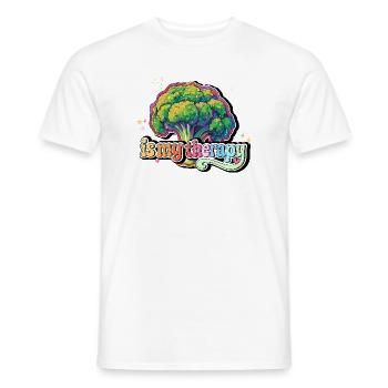 Le brocoli est ma thérapie - T-shirt homme - blanc - Devant - AI Model Male 178 dark (178cm)