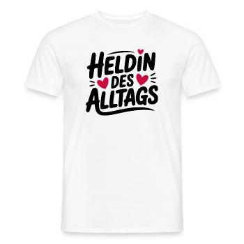Everyday Heroine Design - Men's T-Shirt - white - Front - AI Model Male 178 dark (178cm)