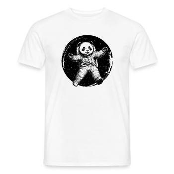 Astronaute Panda - Adorable explorateur de l’espace - T-shirt homme - blanc - Devant - AI Model Male 178 dark (178cm)