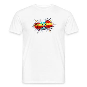 Explosion des Wing Chun Shirts - Männer T-Shirt - Weiß - Vorne - AI Model Male 178 dark (178cm)