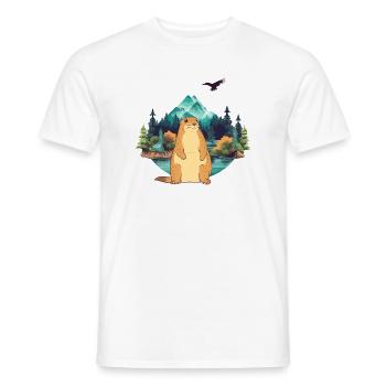 Marmot - Men's T-Shirt - white - Front - AI Model Male 178 dark (178cm)
