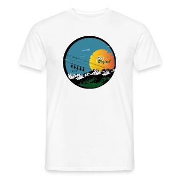 grenoble vue imprenable - T-shirt homme - blanc - Devant - AI Model Male 178 dark (178cm)