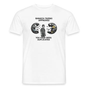 Banach-Tarski Approved - Männer T-Shirt - Weiß - Vorne - AI Model Male 178 dark (178cm)