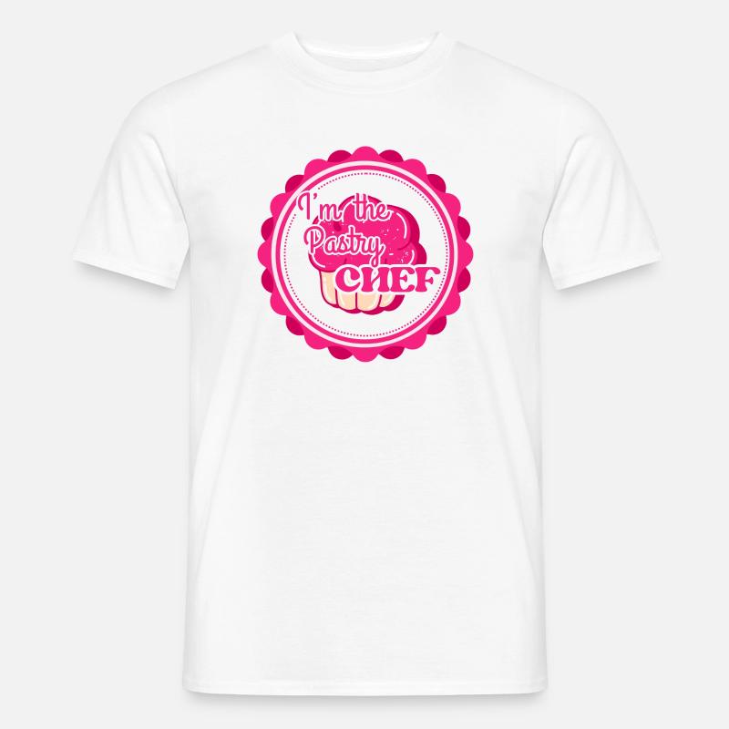 ICH BIN DER KONDITOR - Männer T-Shirt - Weiß